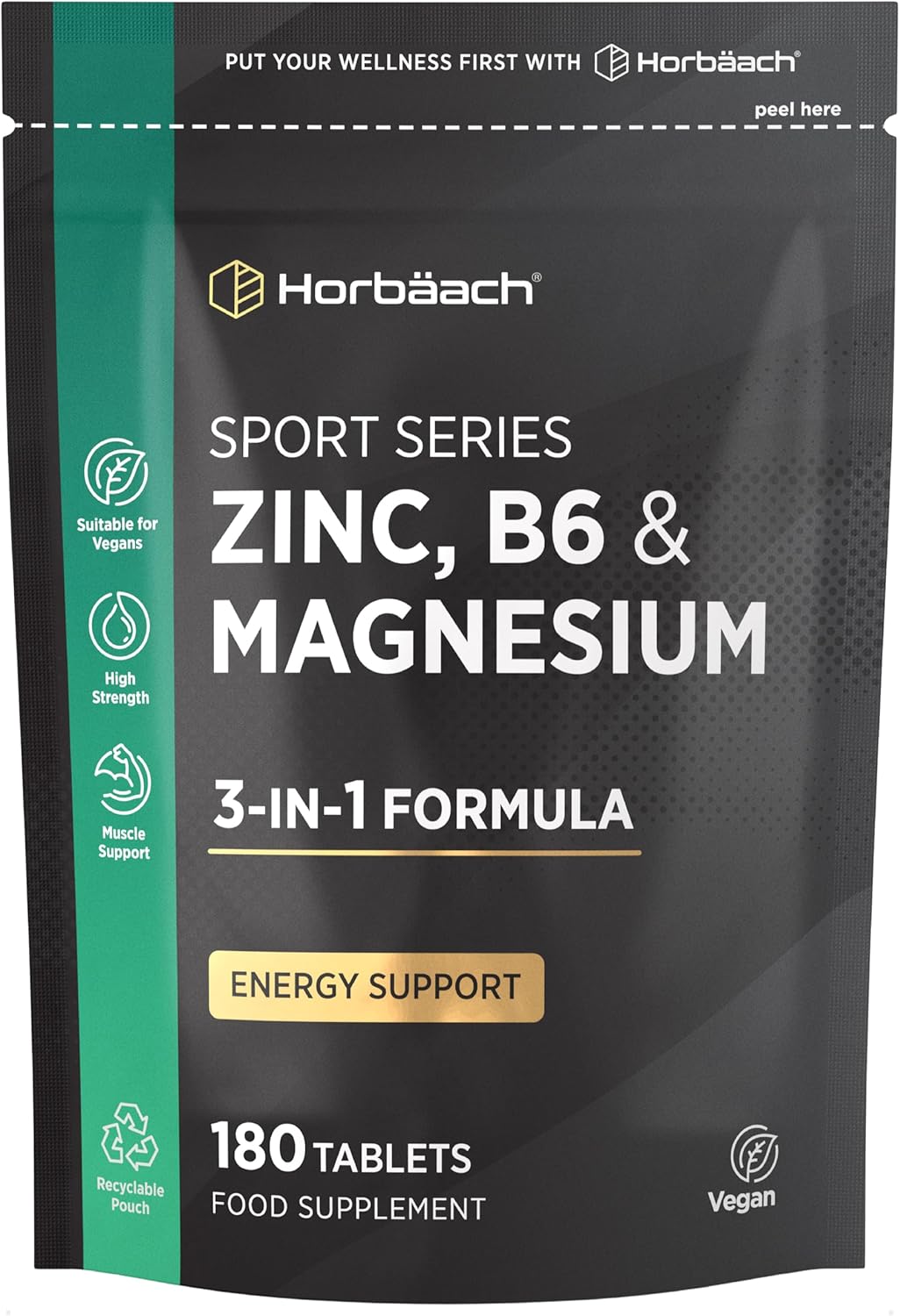 Horbaach Zinc, Magnesium with Vitamin B6 Review: Essential Muscle Support Boost.
